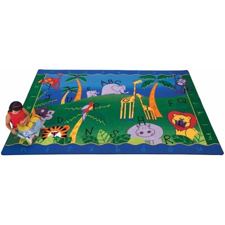 CARPETS FOR KIDS Carpets For Kids 9312 Alphabet Jungle 8.33 ft. x 11.67 ft. Rectangle Carpet 9312